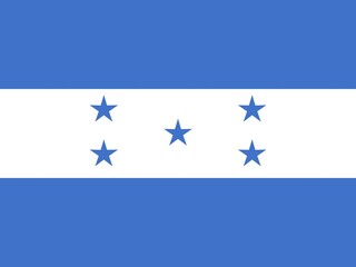 Official national flag of Honduras