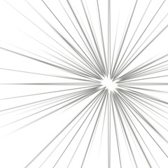 Obraz premium Digitally rendered Light effect rays flash radiance of star or sun white glow shine explosion isolated on white