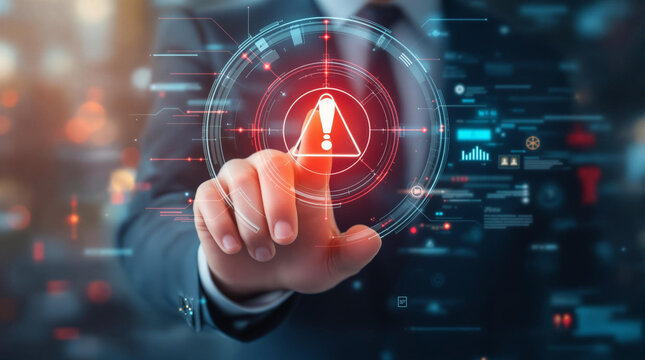 Futuristic ai technology virtual interface