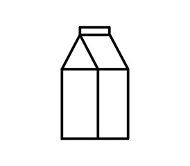 Milk icon illustrated in vector on white background