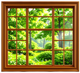 우드창문(a wood window)