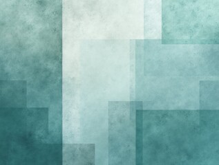 A teal and gray card with abstract background with geometric patterns 