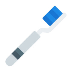Toothbrush flat icon