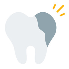 Tooth Decay flat icon