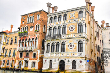 Italy. Venice. Grand Canal. Palazzo Ca'Dario