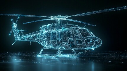 Digital Helicopter: Wireframe Model
