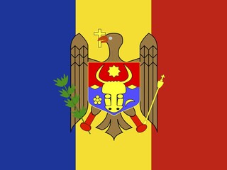 Official national flag of the Republic of Moldova, Moldova, Europe