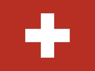 Obraz premium Official national flag of Switzerland