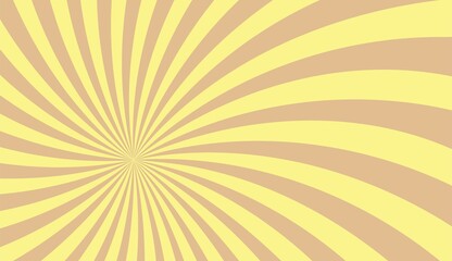 Retro background with a flat tone sunburst, vector illustration