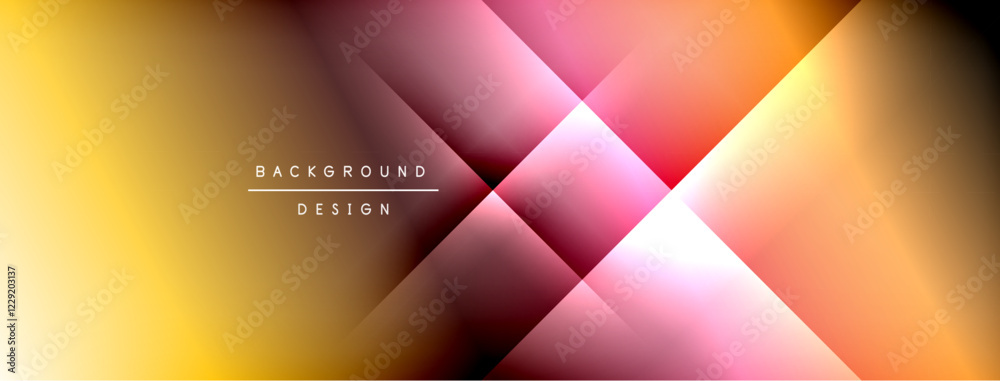 Poster colorful gradient with lines made of shadow and light. creative background
