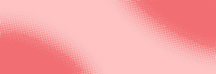 Baby pink pop art background in retro comics style with halftone dots design, vector illustration eps10