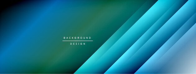 Colorful gradient with lines made of shadow and light. Creative background