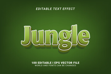 Jungle Editable Text Effect Design
