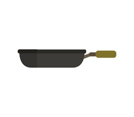 Kitchen pot icon illustrated on white background