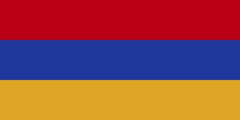 Fototapeta premium Flag of Armenia, Vector illustration