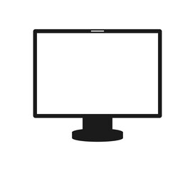 Computer icon illustrated in vector on white background