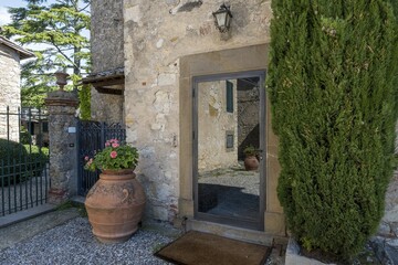Fototapeta premium Winery Castello di Ama, Chianti region, Tuscany, Italy, Europe