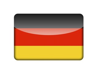 The German flag in the form of a glossy icon