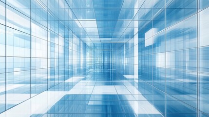 Abstract blue and white grid background with 3D graph and financial charts, symbolizing budgeting, financial analysis, and cost calculation in a business setting.