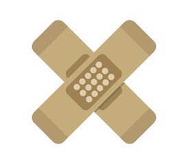 Plaster icon illustrated in vector on white background