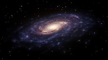 Obraz premium A Majestic Spiral Galaxy in the Vast Cosmos