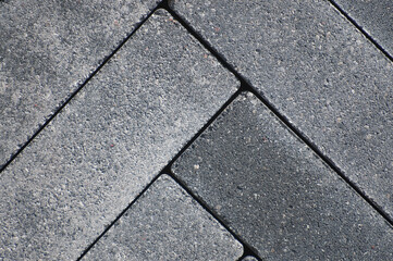 gray paving stone tiles top view