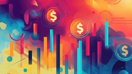 colorful graph showing the journey of business growth, with a focus on strategic investment decisions