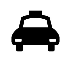 Obraz premium Taxi icon illustrated in vector on white background