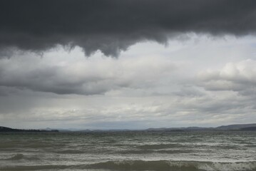 Clouds over Lake Constance - Steckborn, Switzerland, Europe