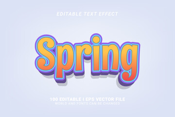 Spring Editable Text Effect Design