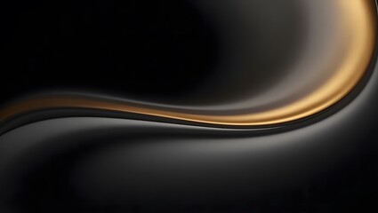 Abstract Black and Gold Wave Background