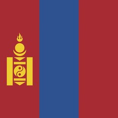 Official national flag of Mongolia