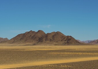 Mountain ridge in Kulala Wilderness Reserve on the edge of the Namib Desert, Hardap Region, Namibia, Africa