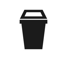 Trash icon illustrated in vector on white background