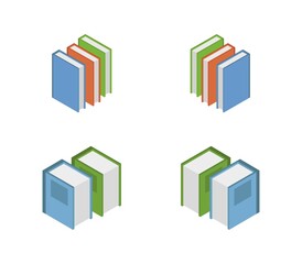 Book icon illustrated in vector on white background
