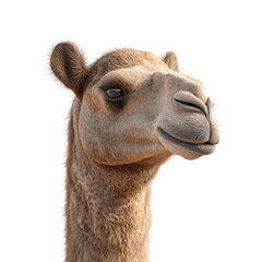 Obraz premium Close up of a camel's face with its mouth open