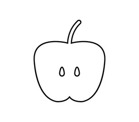 Apple icon illustrated in vector on white background