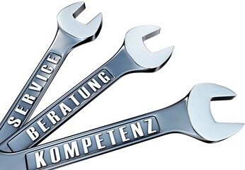 High resolution rendering of a german service concept