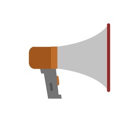 Megaphone icon illustrated in vector on white background