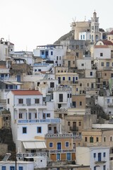 Naklejka premium Mountain village of Olympos, Karpathos, Dodecanese, South Aegean, Greece, Europe