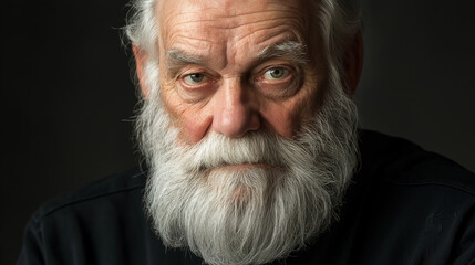 A bearded man in his old age.