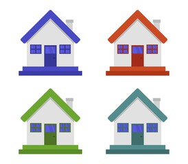 House icon illustrated in vector on white background