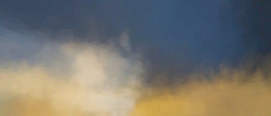 Surreal Blurred Abstract Art Colorful Background, sky with clouds as blurred background