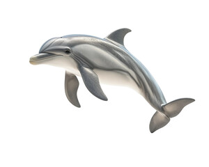 Fototapeta premium Dolphin is flying in the air