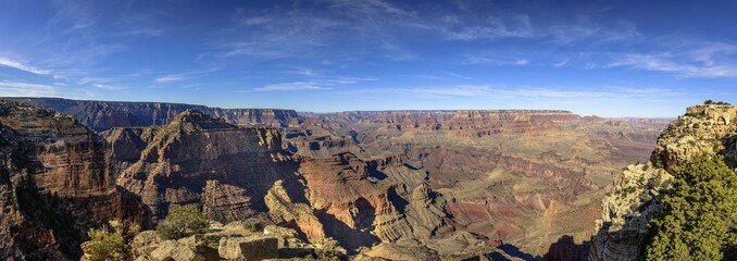 Canyon landscape, gorge of the Grand Canyon, eroded rocky landscape, South Rim, Grand Canyon...