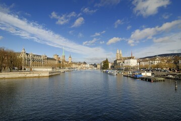 Zuerich - Limmatquai - Switzerland, Europe.