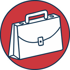 red briefcase icon
