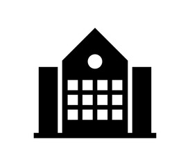 Library icon illustrated in vector on white background