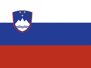 Obraz premium Official national flag of Slovenia