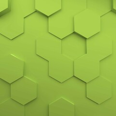 Fototapeta premium Abstract modern green honeycomb background, 3d rendering